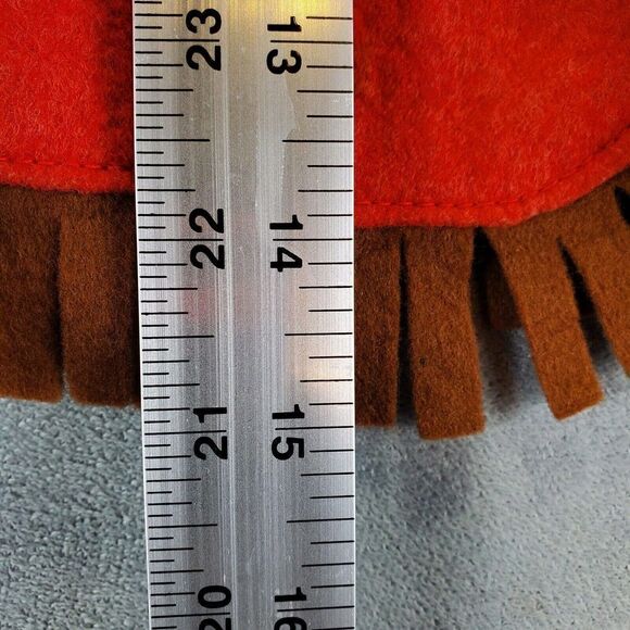 Vtg YMCA Y Indian Guides Vest Youth Medium Red Pow Wow Felt Fabric Prairi Kee KC - Picture 7 of 11